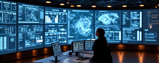 Modern logistics dispatch center